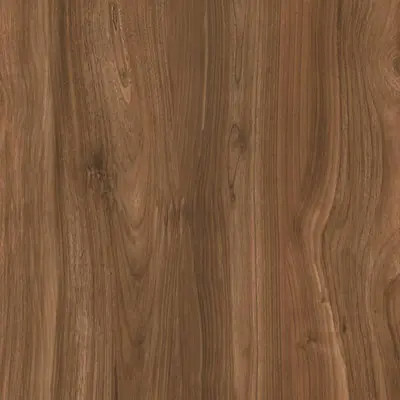 Doga in gres porcellanato effetto legno color noce con venature evidenti